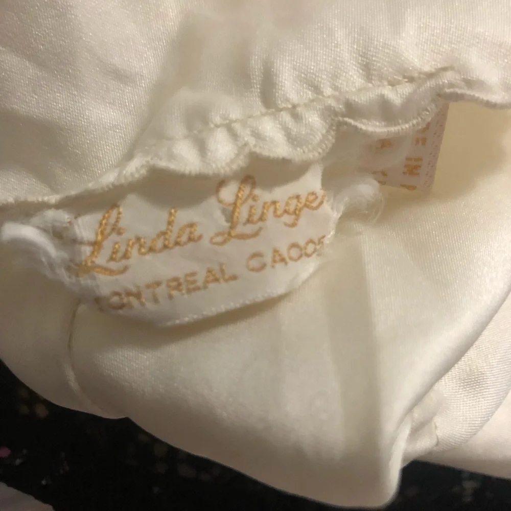 2/$30 Linda Lingeria Long Night Gown w Pink & Purple Flowers Spaghetti Strap S - Picture 4 of 7